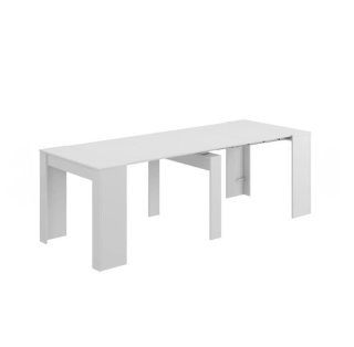 Mesa comedor extensible blanca