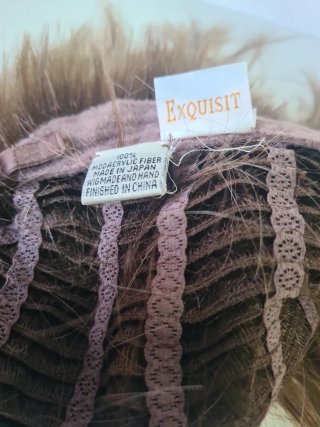 Peluca pelo natural rubia