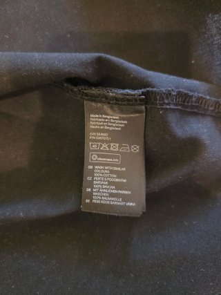 Camicia H&M Nera con Bandana Taglia L