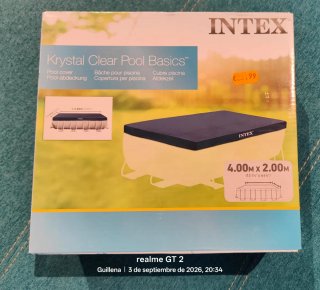 Cubre piscina Intex Krystal Clear 4.00m x 2.00m