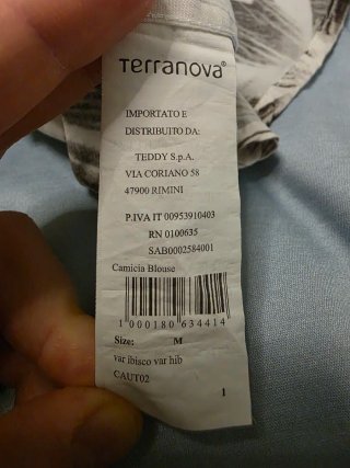 Camicia TRN MAN fantasia fiori e teschi taglia M