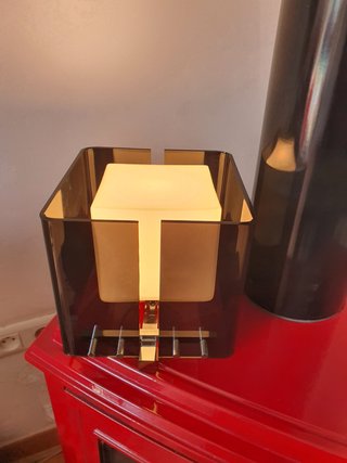 Lámpara Vintage Space Age Cúbica NOS - Rescatada