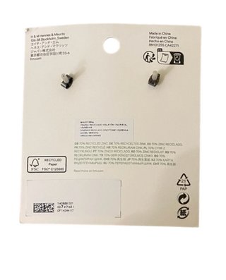 Pendientes H&M fiesta plateados