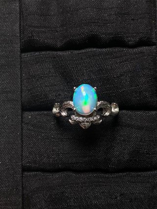 Anillo Ópalo Natural