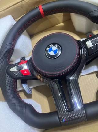 Volante BMW M Performance Carbono Couro