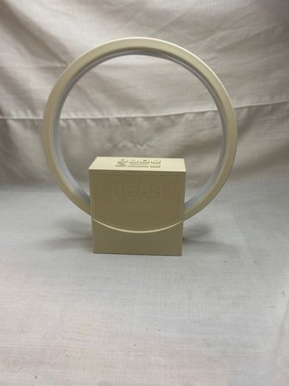 reloj despertador con lámpara de aro y sonidos