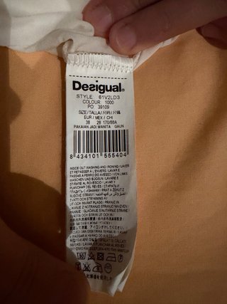 Vestido Desigual Talla 38 Encaje