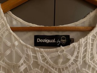 Vestido Desigual Talla 38 Encaje