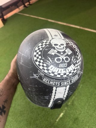 Casco Jet Moto Talla XL Negro