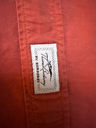 Camisa Thomas Burberry Roja Talla L