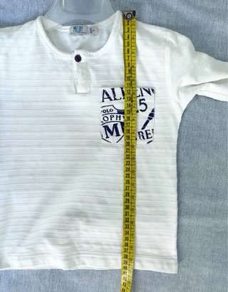 Maglietta Melby bianca bimbo/Camiseta blanca niño