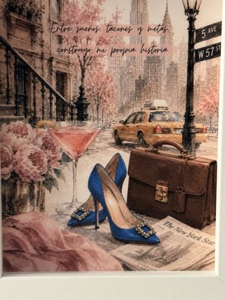Cuadro Sexo en Nueva York con frase