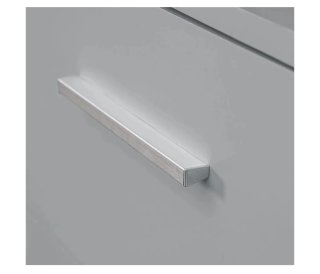 Escritorio Madesa Gris con Cajones y Puerta