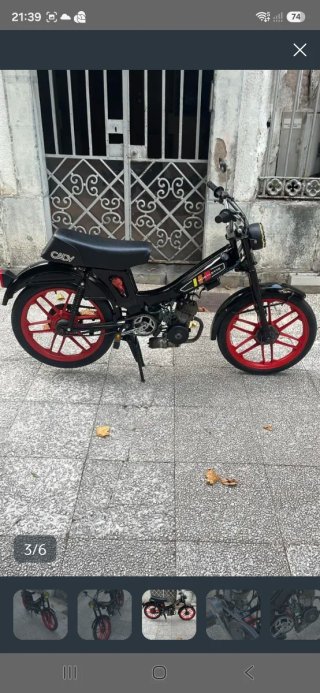 Mobilette Cady MBK Negra y Roja