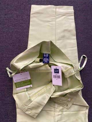 Pantalones GAP de Seda Verdes