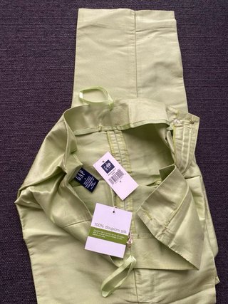 Pantalones GAP de Seda Verdes
