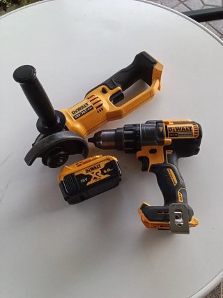 AMOLADORA DEWALT DCG412 Y TALADRO DEWALT DCD996