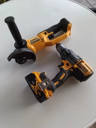 AMOLADORA DEWALT DCG412 Y TALADRO DEWALT DCD996