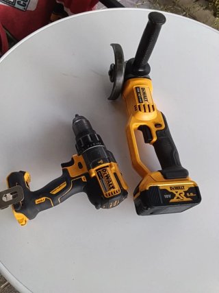 AMOLADORA DEWALT DCG412 Y TALADRO DEWALT DCD996