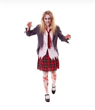 Disfraz Halloween Colegiala Zombie