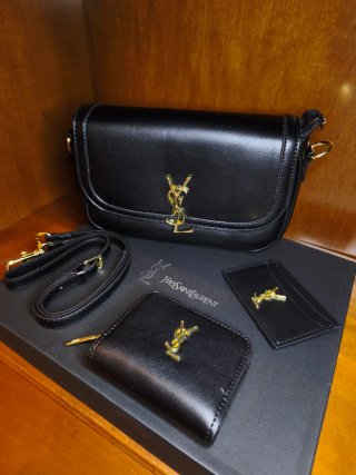Bolso negro de 3 set