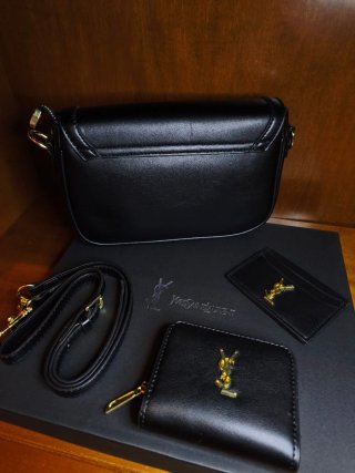 Bolso negro de 3 set