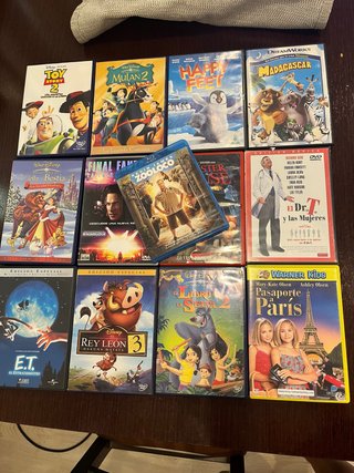 Lote Películas DVD y Blu-ray Variadas