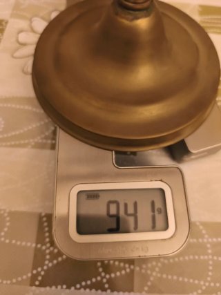 Lampada da tavolo antica in ottone