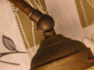 Lampada da tavolo antica in ottone