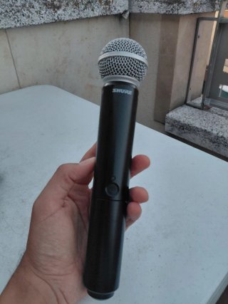 Micrófono Shure SM58 + Receptor BLX4R