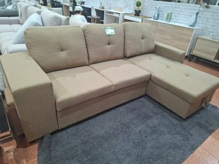 Sofá Cama Chaise Longue Beige