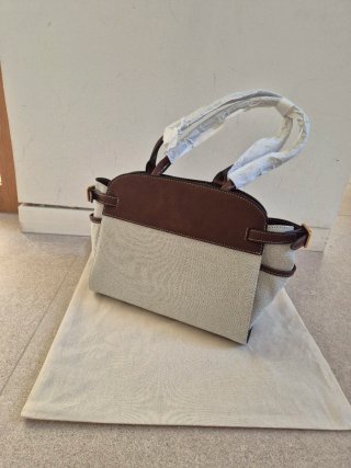 Bolso Zara gris y Marrón