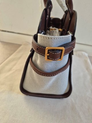 Bolso Zara gris y Marrón