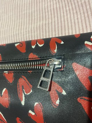 NUEVO Bolso Zadig & Voltaire Corazones Negro Rojo
