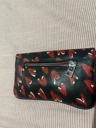 NUEVO Bolso Zadig & Voltaire Corazones Negro Rojo