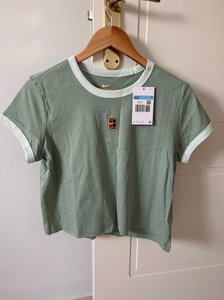 Camiseta Nike Tenis Mujer Verde Claro