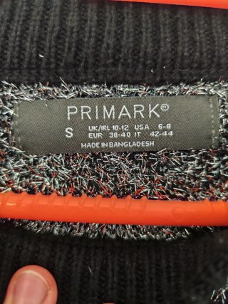 Jersey Primark Cebra Negro y Plateado