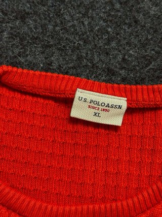 Jersey U.S. Polo Assn. Naranja Talla XL