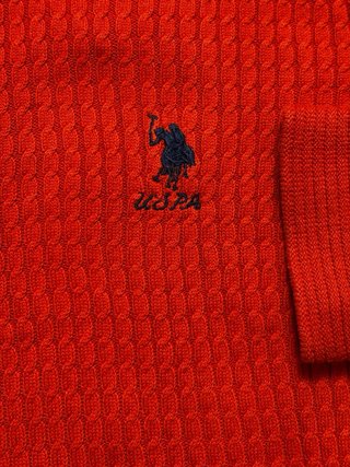 Jersey U.S. Polo Assn. Naranja Talla XL