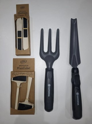 Pack Jardinería Gardena (Pala+Horquilla+Carteles)