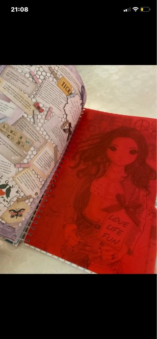 Agenda Top Model con stickers, nuovo
