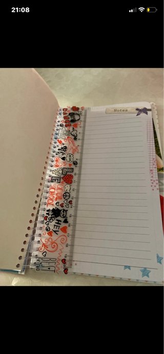 Agenda Top Model con stickers, nuovo