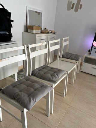 Conjunto de salón blanco