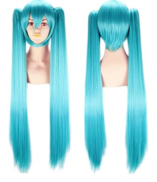 Peluca Hatsune Miku Cosplay Teal