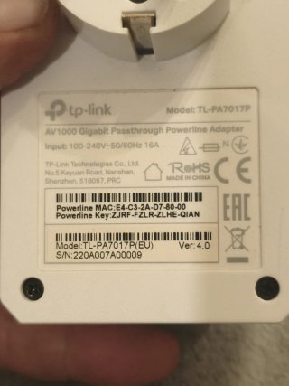 TP-Link TL-PA7017P + TL-PA4010 PLC