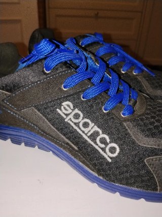 Zapatos Sparco Negros y Azules