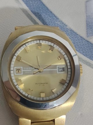 Reloj Tissot Automático Vintage Oro/Plata