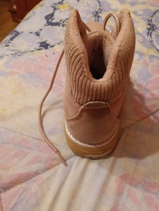 Botas montaña beige/rosa T.36