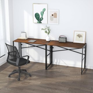 Escritorio plegable 103cm caoba sin montaje