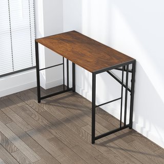 Escritorio plegable 103cm caoba sin montaje